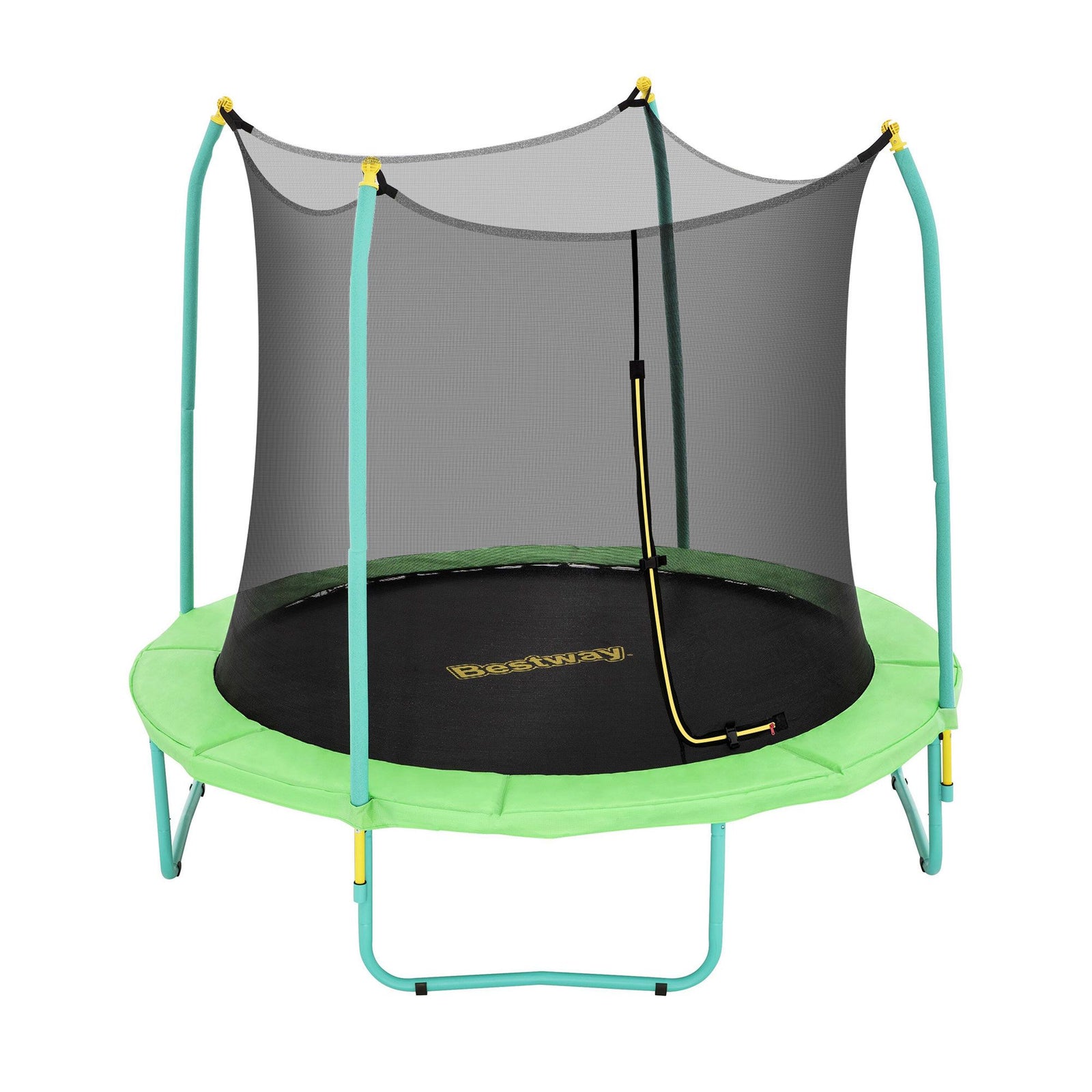 8ft Trampoline Kids Rebounder Safety Net Enclosure Outdoor Fitness 2.44m for Ages 6+