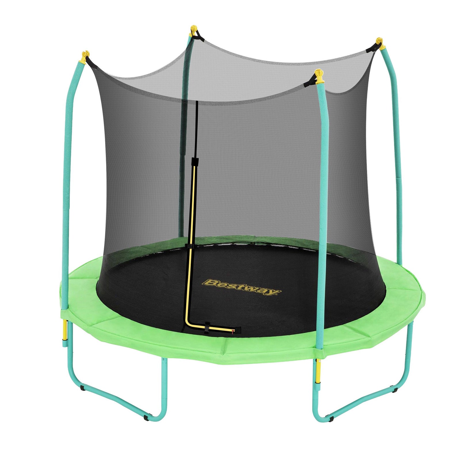 8ft Trampoline Kids Rebounder Safety Net Enclosure Outdoor Fitness 2.44m for Ages 6+
