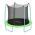 8ft Trampoline Kids Rebounder Safety Net Enclosure Outdoor Fitness 2.44m for Ages 6+
