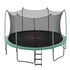 14ft Trampoline Kids Rebounder Safety Net Enclosure Outdoor Fitness 4.27m for Ages 6+