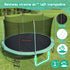 14ft Trampoline Kids Rebounder Safety Net Enclosure Outdoor Fitness 4.27m for Ages 6+