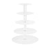 5-Star Chef Cake Stand 5 Tiers Acrylic Holder Display Round Clear Wedding Party