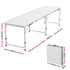 240cm Aluminium Folding Camping Table with Adjustable Height – Portable
