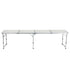 240cm Aluminium Folding Camping Table with Adjustable Height – Portable