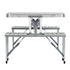 Folding Camping Table Outdoor Picnic BBQ With 2 Bench Chairs Set