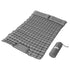 Self Inflating Camping Mat Double 9cm Pillow Green Blue 200cm Foot Pump Bag