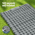 Self Inflating Camping Mat Double 9cm Pillow Green Blue 200cm Foot Pump Bag