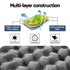 Self Inflating Camping Mat Double 9cm Pillow Green Blue 200cm Foot Pump Bag