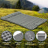 Self Inflating Camping Mat Double 9cm Pillow Green Blue 200cm Foot Pump Bag