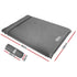 Double Self Inflating Camping Mat 10cm Thick Suede Top - Grey