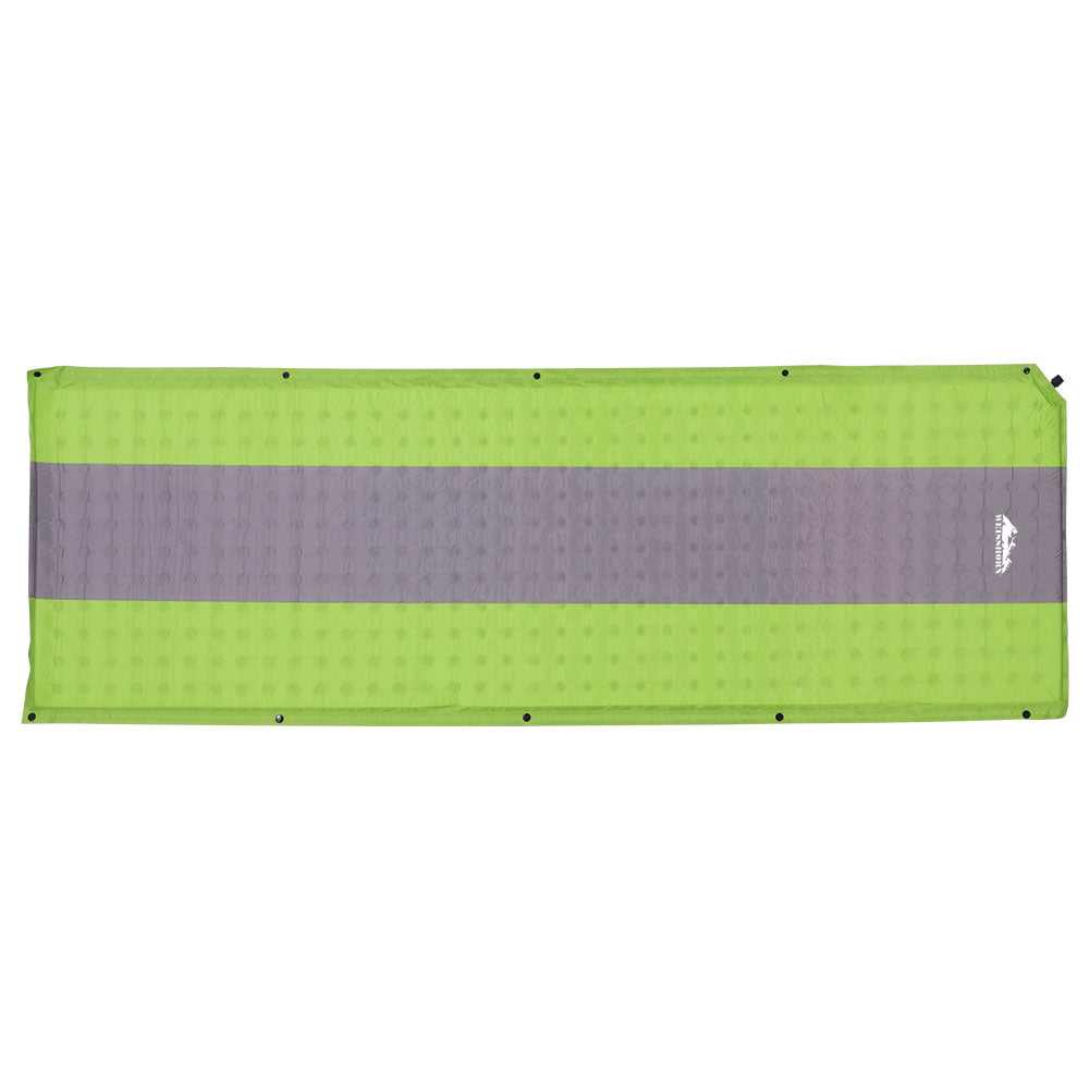 Self Inflating Mattress Camping Sleeping Mat Air Bed Pad Single Green