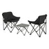 3pc Camping Table Chair Set Outdoor Folding Aluminium Portable Picnic