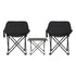 3pc Camping Table Chair Set Outdoor Folding Aluminium Portable Picnic
