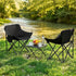 3pc Camping Table Chair Set Outdoor Folding Aluminium Portable Picnic