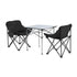 3pc Camping Table Chair Set Outdoor Folding Aluminium Portable Picnic