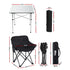 3pc Camping Table Chair Set Outdoor Folding Aluminium Portable Picnic