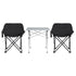 3pc Camping Table Chair Set Outdoor Folding Aluminium Portable Picnic