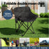 3pc Camping Table Chair Set Outdoor Folding Aluminium Portable Picnic