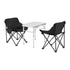 3pc Camping Table Chair Set Outdoor Folding Aluminium Portable Picnic