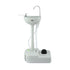 Portable Handwash Stand – Foot Pump, 19L Tank, Wheels, Soap & Towel Holder
