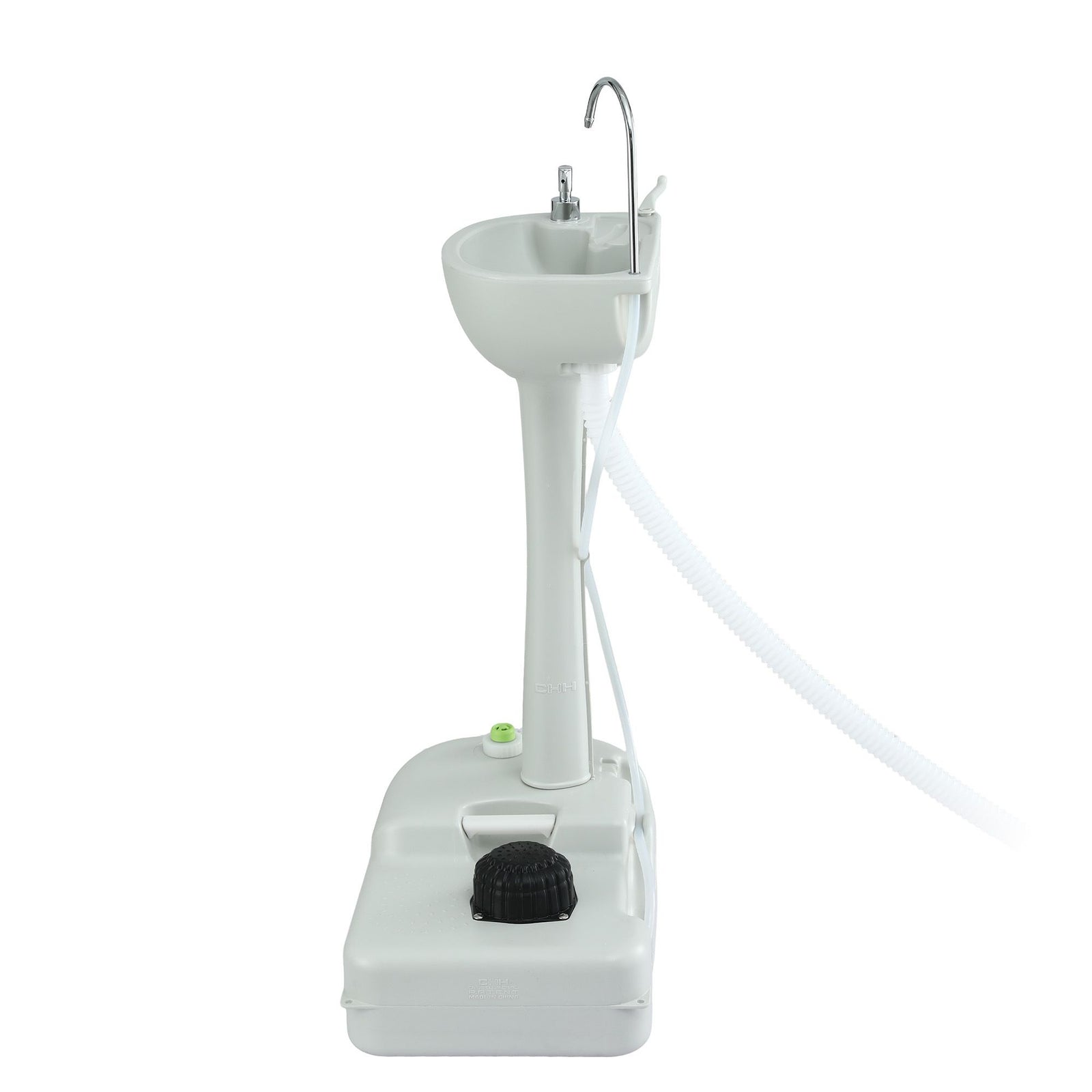 Portable Handwash Stand – Foot Pump, 19L Tank, Wheels, Soap & Towel Holder