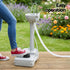 Portable Handwash Stand – Foot Pump, 19L Tank, Wheels, Soap & Towel Holder