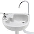 Portable Handwash Stand – Foot Pump, 19L Tank, Wheels, Soap & Towel Holder