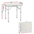 Folding Camping Table 60cm – Aluminium Portable Adjustable Height Outdoor