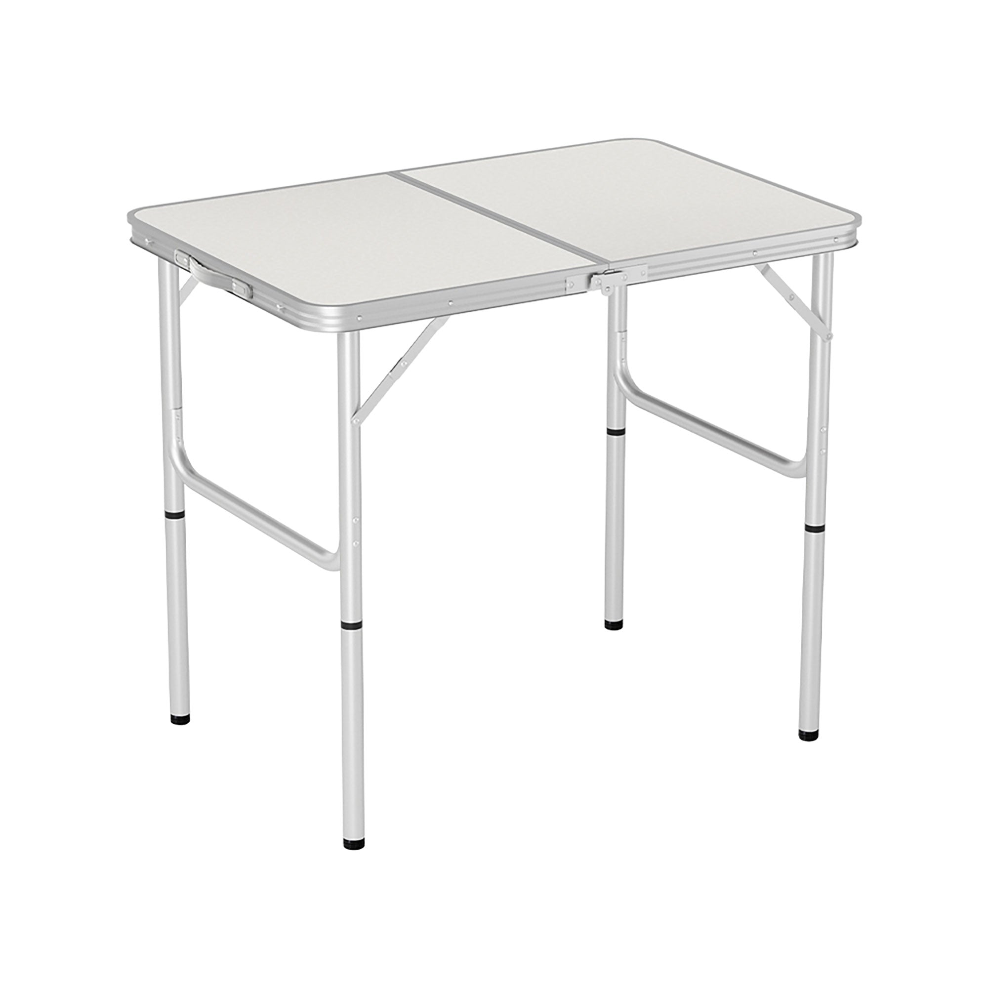 Folding Camping Table – 90cm Aluminium, Adjustable Height, Portable, 30kg Load