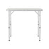 Folding Camping Table – 90cm Aluminium, Adjustable Height, Portable, 30kg Load