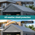 Instahut 3x6m Carports Canopy Tent Portable Garage Outdoor Steel Shelter Grey