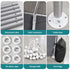 Instahut 3x6m Carports Canopy Tent Portable Garage Outdoor Steel Shelter Grey
