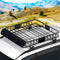 Universal Car Roof Rack Basket Luggage Vehicle Cargo Carrier 111cm Black