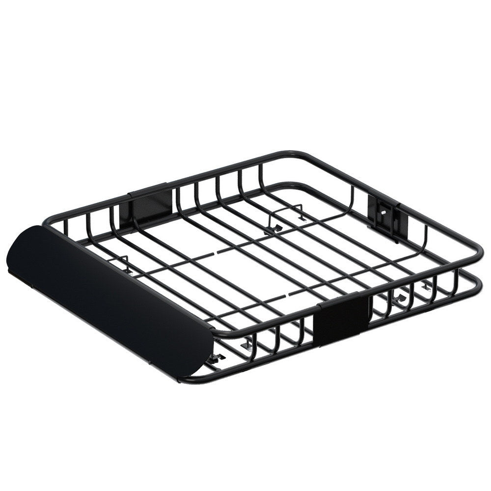 Universal Car Roof Rack Basket Luggage Vehicle Cargo Carrier 111cm Black