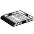 Universal Car Roof Rack Basket Luggage Vehicle Cargo Carrier 111cm Black
