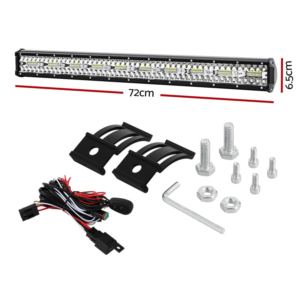 LED Driving Light 28 Inch Flood Spot Light Bar Driving Lamp Offroad Truck