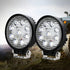 Pair LED Driving Lights 4.5 Inch Flood Spot Lights Car Truck SUV 12V 24V