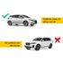 Universal Car Roof Racks Pod Aluminium Cross Bars Clamps Lockable 90cm Black