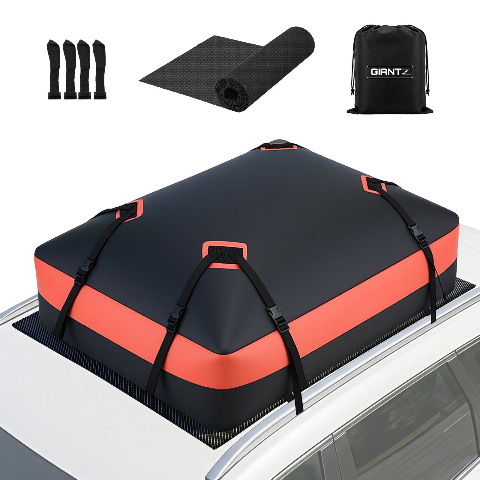 Roof Top Cargo Bag Waterproof Car Luggage Carrier 15 Cubic Ft Universal