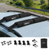 Kayak Roof Rack for Car, Universal Soft Roof Rack Pads for Surfboard SUP Canoe, Roof Bars for SUV Sedan without Side Rails, Portable Cross Bars with 4.5m Tie Down Straps & Ropes, 80kg Capacity