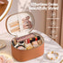 Embellir Makeup Case with Removable Dividers, PU Travel Cosmetic Organiser Brown