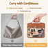 Embellir Makeup Case with Removable Dividers, PU Travel Cosmetic Organiser Brown