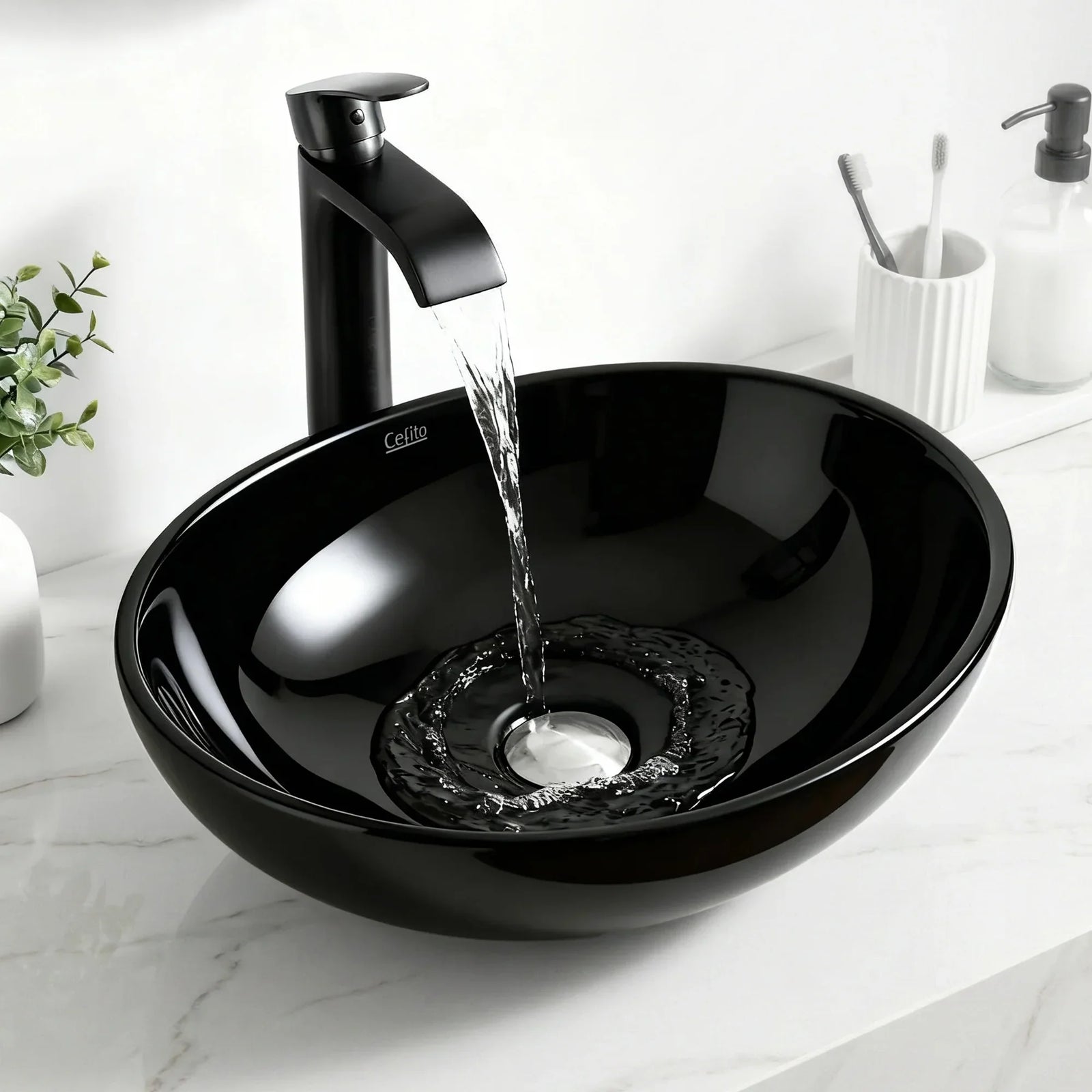 Bathroom Basin Ceramic Vanity Sink Hand Wash Bowl 41x34cm