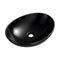41cm Black Ceramic Bathroom Basin Oval Above Counter Vanity Sink