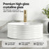 Bathroom Basin Vanity Sink Vessel Ceramic White Round Countertop 36cm