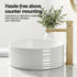 Bathroom Basin Vanity Sink Vessel Ceramic White Round Countertop 36cm