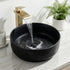 Bathroom Basin Ceramic Vanity Sink Vessel Bowl Wash Matte Black Round Countertop