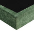 Double Compressed Bed Frame with Headboard Chenille Green