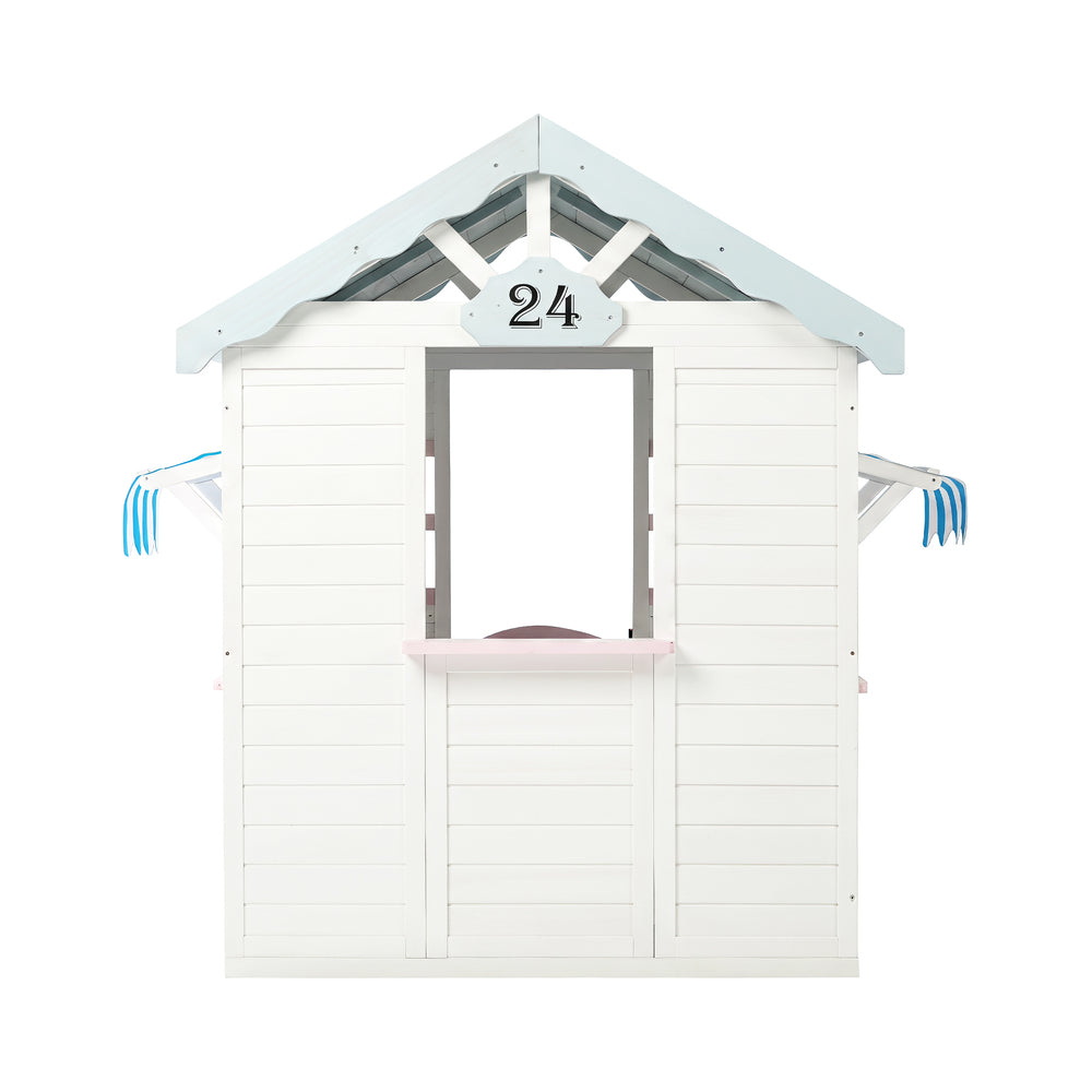 Mazam Kids Wooden Cubby House Outdoor Playhouse Backyard Play