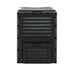 Compost Bin 300L Heavy-Duty Black Outdoor Composter with Top Lid Bottom Door